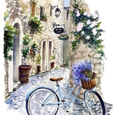 Схема вышивки «Улица»