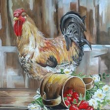 Схема вышивки «Петушок»