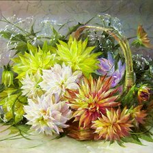 Схема вышивки «Стелла Даминова. Корзина цветов»