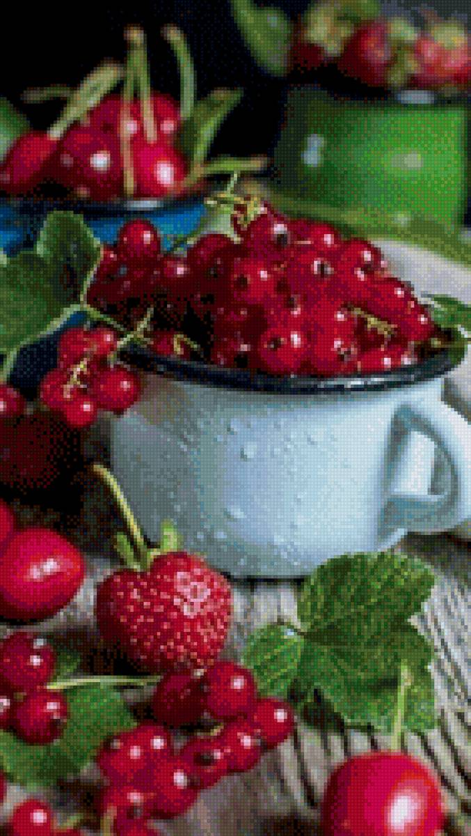 Натюрморт - ягоды, смородина, натюрморт - предпросмотр