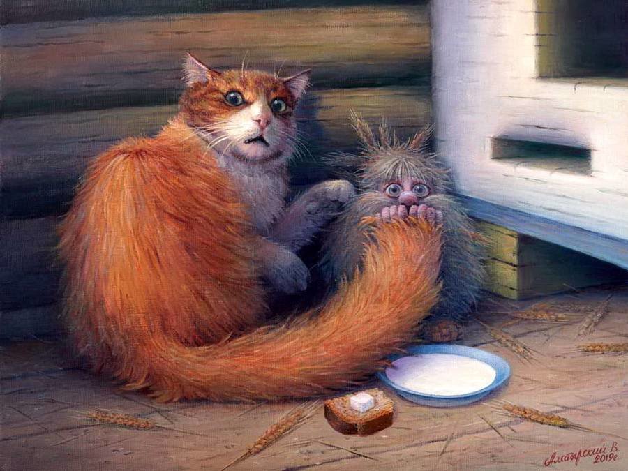 ДРУЗЬЯ - кот домовой - оригинал