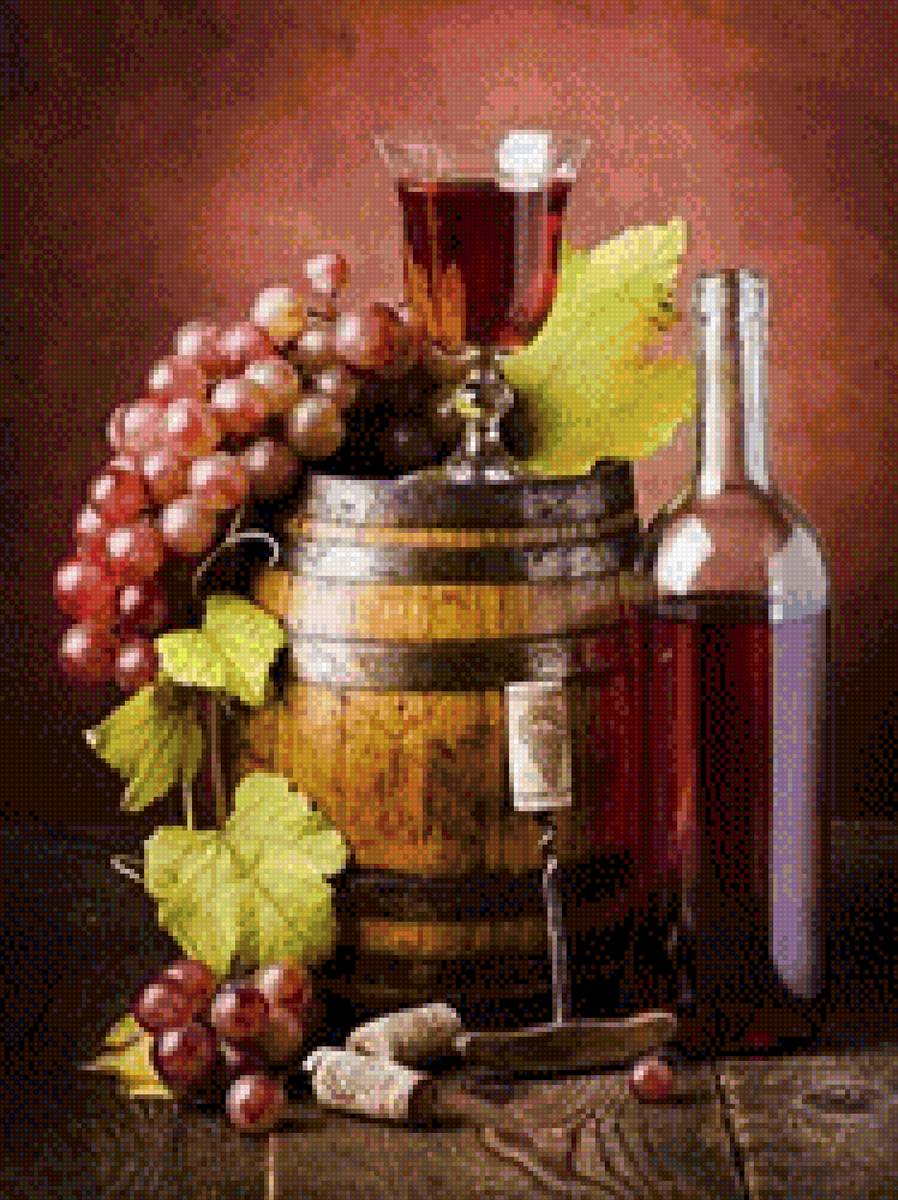 Вино - виноград, вино, бочка - предпросмотр