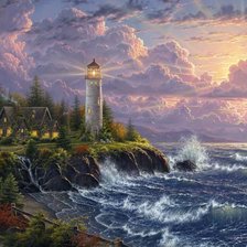 Схема вышивки «Томас Кинкейд»