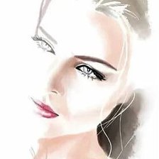 Схема вышивки «Девушка»