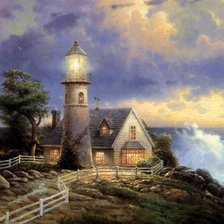 Схема вышивки «Томас Кенкейд»