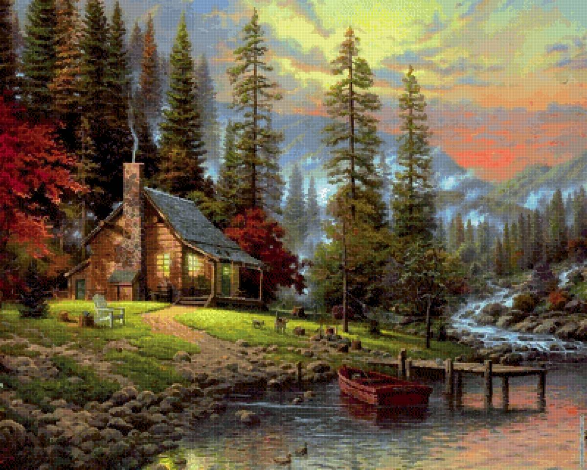 Томас Кинкейд - пейзаж, томас кинкейд - предпросмотр