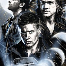 Схема вышивки «Сверхестественное»