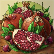 Схема вышивки «вкусный красный»