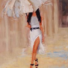 Схема вышивки «Дождь»