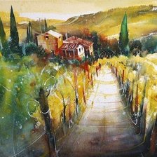 Схема вышивки «акварель»