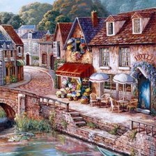 Схема вышивки «Улица»