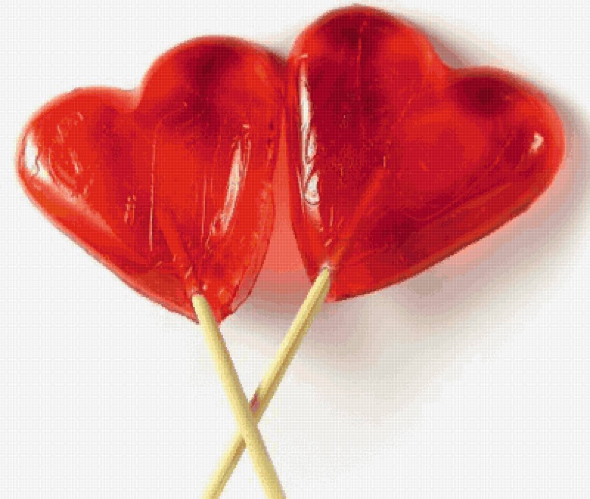 Леденцы - леденцы, сердечки - предпросмотр