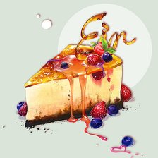 Схема вышивки «Пирожное»