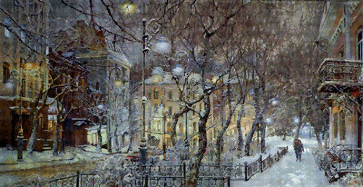 №2541385 - осиповы, вечер, зима, город - предпросмотр