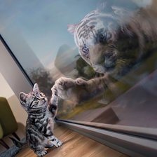 Схема вышивки «Хищник»