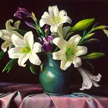 Схема вышивки «Лилии»