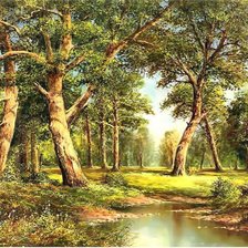 Схема вышивки «Солнечная роща»