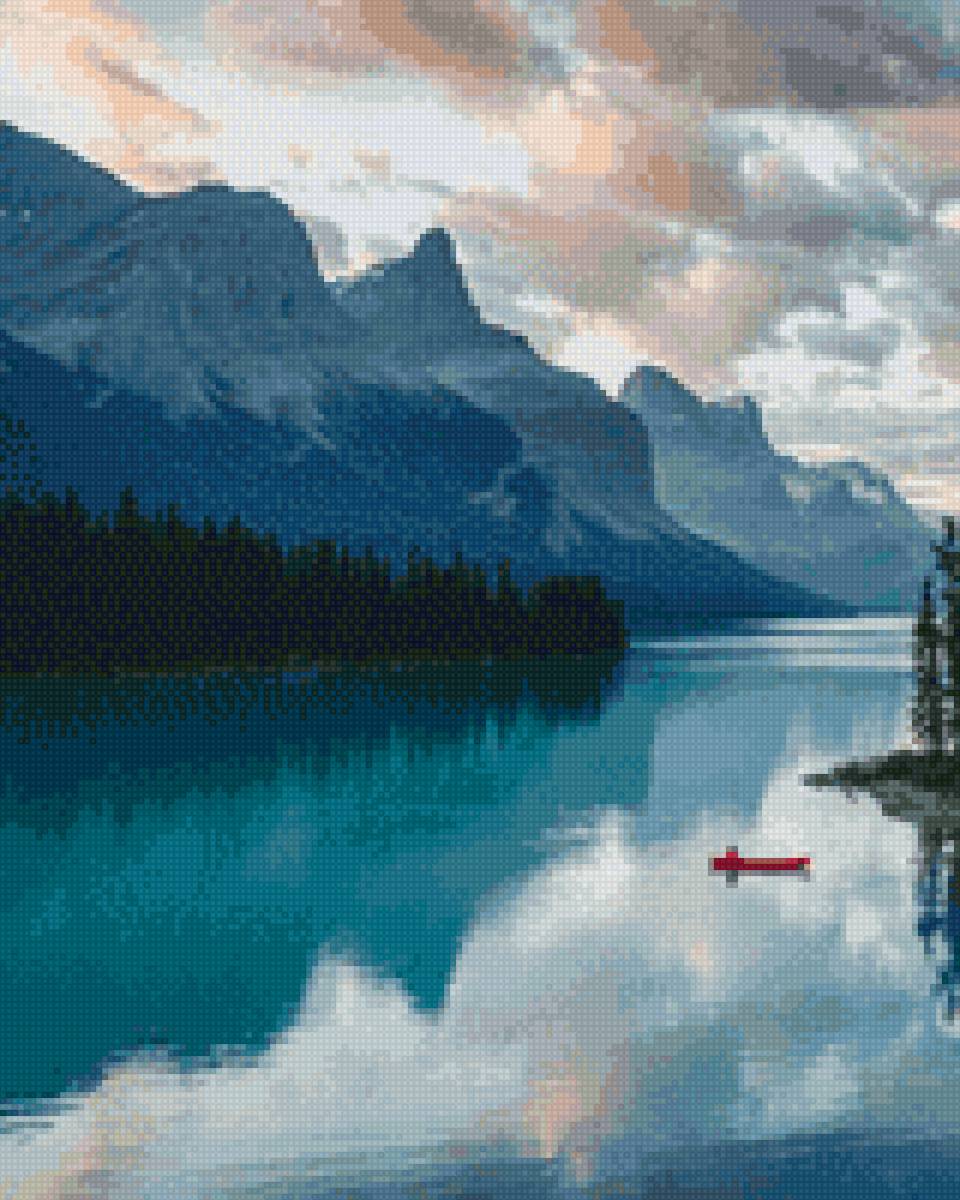 Канада - горы, природа, река - предпросмотр