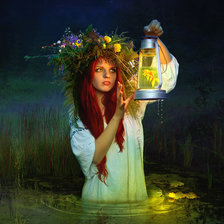 Схема вышивки «Золотая рыбка»