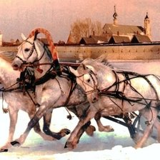 Схема вышивки «Тройка»