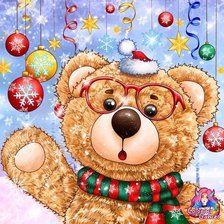 Схема вышивки «медвеженок теди»