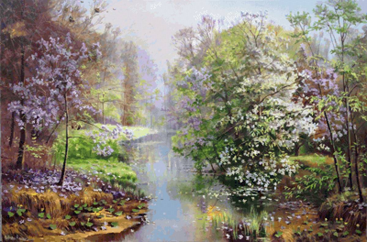 Весенний лес - цветы, весна, лес - предпросмотр