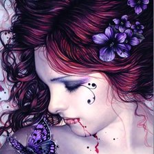 Схема вышивки «Бабочка»