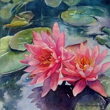 Схема вышивки «Лотос»