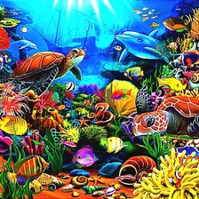 Схема вышивки «Морское дно»