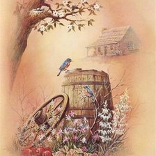 Схема вышивки «Декупаж»