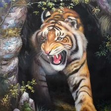 Схема вышивки «Тигр»