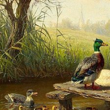 Схема вышивки «Уточки»