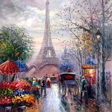 Схема вышивки «Париж»