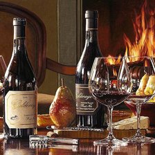 Схема вышивки «тёплый вечер»