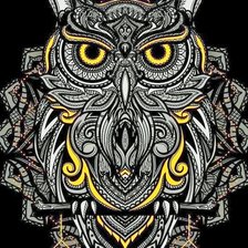 Схема вышивки «Сова»