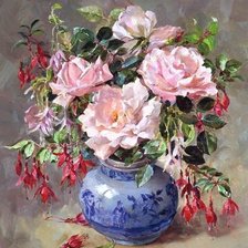 Схема вышивки «Энн Коттерил. Букет.»