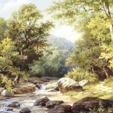 Схема вышивки «Пейзаж»