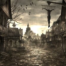 Схема вышивки «Призраки прошлого. Город повешенных. Рассвет»