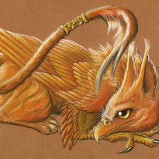 Схема вышивки «Мифические существа (малыши). Грифон»