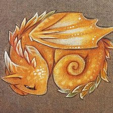 Схема вышивки «Мифические существа (малыши). Дракон»