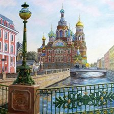 Схема вышивки «Питер»