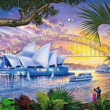 Схема вышивки «Австралия»