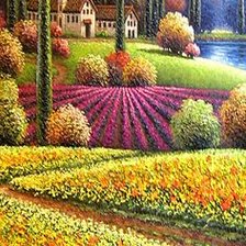 Схема вышивки «цветочные поля»