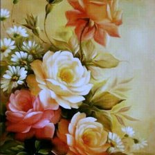 Схема вышивки «розы»