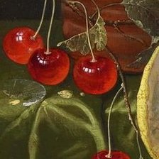 Схема вышивки «натюрморт с вишней»