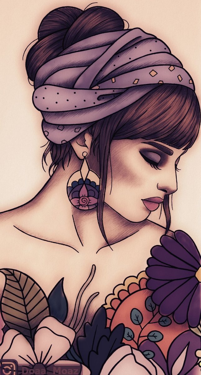 Девушка - прическа, серьги, девушка - оригинал