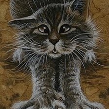 Схема вышивки «Давай я тебе спинку почешу 😸»