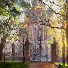 Схема вышивки «Спас на Крови»