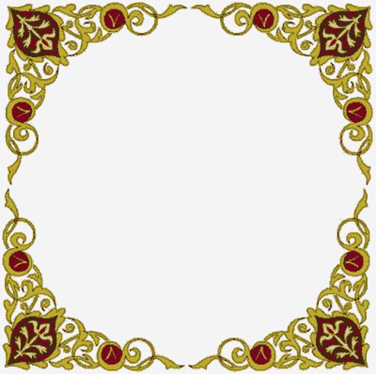 Узор - узор, рамка - предпросмотр