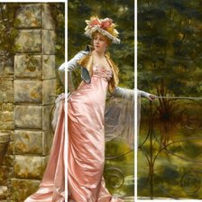 Схема вышивки «модульная картина "В саду"»